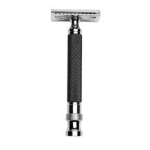 vintage black & silver razor for 1 blade